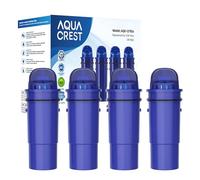 AQUA CREST CRF-950Z NSF Certified Pitcher Water Filter, Replacement for CRF950Z, DS-1800Z, PPT700W, PPF951K, CR-1100C, CR-6000C, PPT711W, PPT711, PPT710W, PPT111W and More Pitchers (Pack of 4)