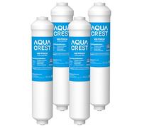 AQUA CREST DA29-10105J Fridge Water Filter, Replacement for Samsung® DA29-10105J, DA99-02131B, HAFEX/EXP, DA2010CB, 5231JA2010B, HAIER® LG® External Inline Water Filter (4)