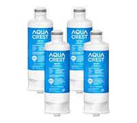 AQUA CREST DA97-17376B Replacement for Samsung DA97-08006C, HAF-QIN/EXP, RS27T5200SR, RF28T5001SR, RF24R7201SR, RF28R6201SR, AQF-FF45, Refrigerator Water Filter (Pack of 4)