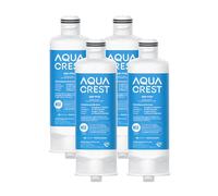 AQUA CREST DA97-17376B Replacement for Samsung DA97-08006C, HAF-QIN/EXP, RS27T5200SR, RF28T5001SR, RF24R7201SR, RF28R6201SR, AQF-FF45, Refrigerator Water Filter (Pack of 4)