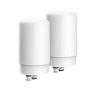 AQUA CREST Faucet Filter Replacement, Replacement for Brita Faucet Filter, Brita 36311 On Tap Water Filtration System, Brita FR-200, FF-100 Replacement Filter, White (Pack of 2)