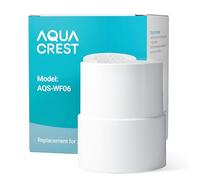 AQUA CREST RV Inline Water Filter with Hose Protector, NSF Certified, Reduces Chlorine, Bad Taste&Odor for RVs and Marines, Drinking & Washing Filter with 1 Flexible Hose Protector