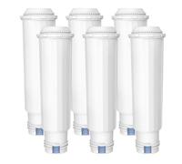 AQUA CREST Water Filter, Activated Carbon, 6 Pack, Model AQK-C05, TÜV SÜD Certified, For Melitta® Filter Cartridge, Nivona®, Krups® F088, Bosch®