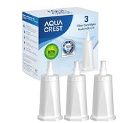 AQUA CREST Water Filter Replacement for Sage® Coffee Machine Filter SES008WHT0NEU1, Barista Express Water Filters, TÜV SÜD Certified (3 Pack) (Package May Vary)