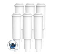 AQUA CREST White Coffee Maker Water Filter, Replacement for Jura® 60209 White, 64553, 7520, 68739 - Including Various Models of Capresso®, Impressa®, 6-Pack