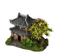 Aqua Della Aquarium Decoration Asian House 14X9X10 Cm For Ornamental Fish