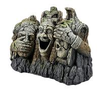 Aqua Della, Aquarium Decoration, Do Not See, Hear And Say Evil Rock 21.5 x 12.2 x 16 cm, Polyester Resin, Non-Toxic and PH Neutral, for Freshwater and Saltwater Aquariums, Realistic Decor