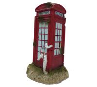 Aqua Della Aquarium Decoration Phone Booth Red 9, 5x9, 5x17, 5cm for Fish