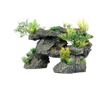 Aqua Della Aquarium Decoration Rock With Plants 31.5X21.5X20 Cm