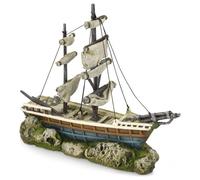 Aqua Della Aquarium Decoration Ship With Sails, 38X12.5X31.5 Cm, Non-Toxic