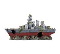 Aqua Della Aquarium Decoration Shipwreck Amoco 39x10x20cm Süß- And Salt Water