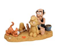 Aqua Della Aquarium Decoration Smurfs Beach Gargamel Azrael 18X9X9 Cm