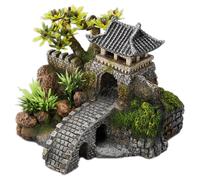 Aqua Della Aquarium Decoration Tower With Bridge 15, 7x13, 5x11, 5cm Fish