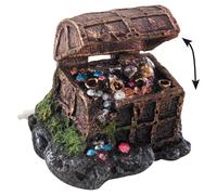 Aquarium Decoration Treasure Chest with Aerator, NEW