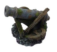 Aqua Della Destroyed Cannon Aquarium Decoration 16.5X12.5Cm Ornamental Fish Safe