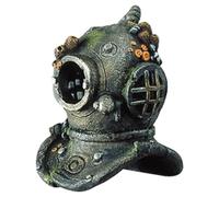 Aqua Della Divers Helmet Aquarium Decoration 17cm With Air Pump for Fish