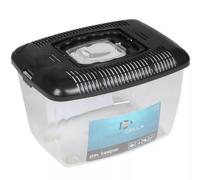 Aqua Della, Transport Box 9 x 12 x 13.5 cm, for Fish, Insects, Rodents, Reptiles, Amphibians, with Handle, Safety Door with Magnifying Glass, Non-Slip Feet, Ideal for Transportation