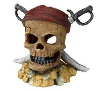 Aqua Della Pirate Skull Decoration 21.5X16.5X20Cm For Aquarium