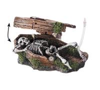 Europet Skeleton in a Coffin, with airstone - 1 Pc