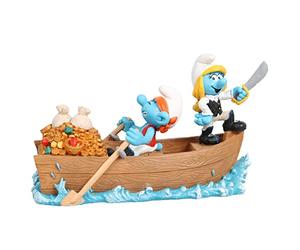 Aqua Della The Smurfs, Pirate Ship Figurine - For Display, Collectible Use, Imaginative Play - Aquarium, Pond Maintenance