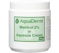 Aqua Derm Menthol 2% in Aqueous Cream 100g - Cooling Moisturiser for Dry, Itchy & Irritated Skin - Suitable for Eczema, Sunburn & Insect Bites - SLS-Free, Non-Greasy Formula | SterlingSquare