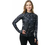 Aqua Design Women Loose Fit Long Sleeve UPF Sun Protection Swim Surf Athletic Rash Guard with Thumb Holes Top Vest T-Shirt