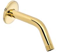 Aqua Elegante 6 Inch Shower Arm And Flange - Solid Stainless Steel, Wall-Mounted For Fixed Shower Head & Handheld Showerhead Mounts - - Polished Brass