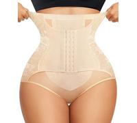 Aqua Eve Tummy Control Shapewear for Women Body Shaper Breathable High Waisted Butt Lifting Panties (XL,Beige)