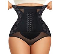 Aqua Eve Tummy Control Shapewear for Women Body Shaper Breathable High Waisted Butt Lifting Panties (XXL,Black)