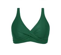 Aqua Eve Women Full Coverage Bikini Top No Bottom Push up Swimsuits Top Sport Bra Bathing Suits Tops, Green, XXL