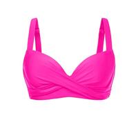 Aqua Eve Women Underwire Bikini Top - Push Up Swimsuit Top Bra Padded Bathing Suit 2025 Twist Front Swimwear, Pink, 18 Plus