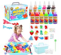 Aqua Fairy Water Gel Kit, Magic Water Elf Toys for Kids, Creative Squishy Maker Toy, 12 Molds & 12 Gels, Educational Gift and DIY Art Crafts Gifts for Kids