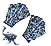 Aqua Grip Gloves - Hydrodynamic Paddlehand Snorkeling Diving Swimming Workout Aquatic Fitness Training Oceanic Poolside Silicone Ergoform Underwater Propulsion Endurance Strength