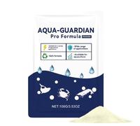 Aqua Guardian Pro Formula for Pond, Aquatic Care Powder for Fish Tank Aquarium, Easy Mix Water Clarifier Support for Shrimp Crab, Maintenance Friendly Pond Treatment, 100g Resealable Pouch (1pcs)