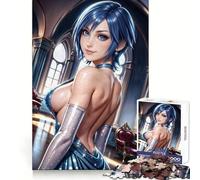 Aqua (Kingdom Hearts) 1000 Pieces Puzzles for Teenagers Calm Game Sharp Detail Fun Challenge Night Play (50x75cm)
