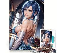 Aqua (Kingdom Hearts) 1000 Pieces Puzzles for Teenagers Calm Game Sharp Detail Fun Challenge Night Play (50x75cm)