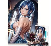 Aqua (Kingdom Hearts) Jigsaw Puzzles 1000 Pieces for Adults Cognitive Train Vivid Hue Pattern Assemble (38x52cm)