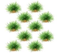 AQUA KT Aquarium Landscape Foreground Grass Seaweed Green Plants for Marine Freshwater Fish Tank Decoration, Pack of 10
