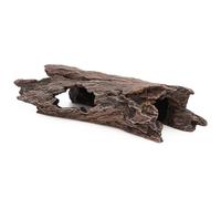AQUA KT Reptile Hideout Tree Trunk Hollow Log Cork Bark for Lizard Bearded Dragon Snake Chameleon Hermit Crab Leopard Gecko Terrarium Habitat Decoration