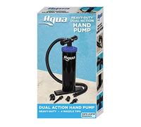 Aqua LEISURE Unisex's Heavy Duty, Double Action Hand Pump-Black