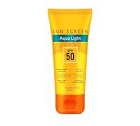 Aqua Light Sunscreen Gel - SPF 50 PA+++ - 100g | Fast-Absorbing | Non-Greasy | No White Cast | Broad Spectrum UV Protection | With Hyaluronic Acid & Vitamin C | Lightweight, Hydrating Formula