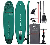 Aqua Marina BREEZE 9ft10in Inflatable Stand Up Paddle Board (iSUP) Package, 300 cm Length, Green