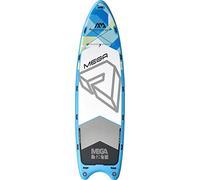Aqua Marina Mega, Multi-Person Inflatable Stand Up Paddle Board (iSUP) Package, 348 cm Length, Blue/White