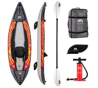 Aqua Marina Memba-330 Leisure Drop Stitch Inflatable Kayak for 1 Person, 330 cm Length Orange