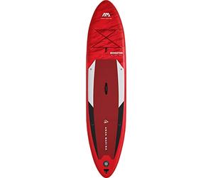 Aqua Marina Monster, Inflatable Stand Up Paddle Board (iSUP) Package, 363 cm Length, Red