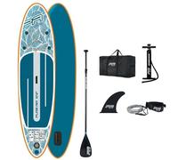 Aqua Marina Pure Air 10'2'' Inflatable Standup Paddleboard Package: Blue, includes Paddle, Pump, Bag, Fin, Leash