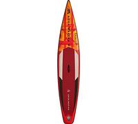 Aqua Marina Race, Double Layer Quad-Stringer Inflatable Stand Up Paddle Board (iSUP) Package, 381 cm Length, Red/Orange