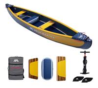 Aqua Marina Tomahawk 15ft 8 Full Dop-Stitch Inflatable Speed Canoe for 2 to 3 People