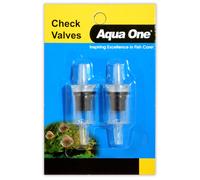 Aqua One Airline Check Valve/Non-Return Valve (2pk) for Aquarium Air Line Safety