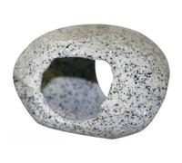Aqua One Aquarium Round Marble Cave Jumbo Fish Shelter in Light Grey Aqua One Light Grey